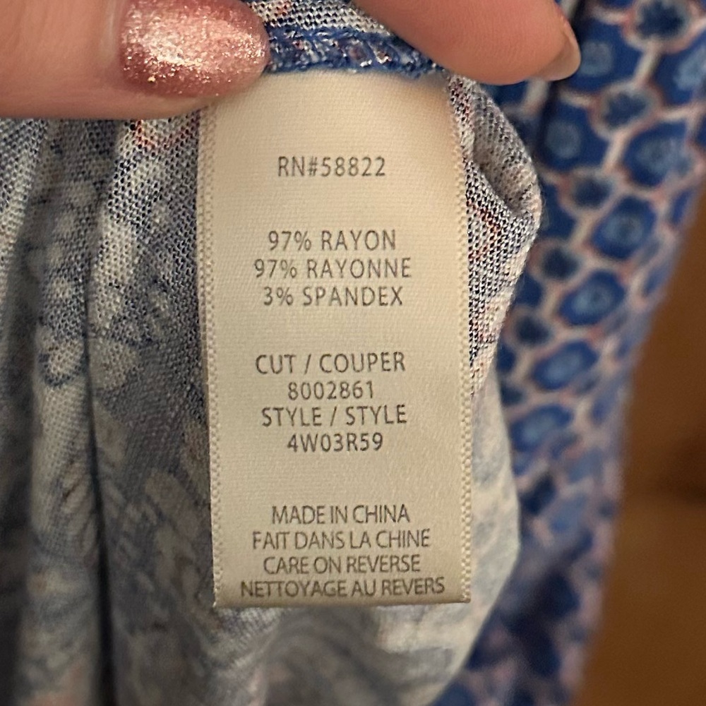 Max Studio, Patterned Dress, Size 2X - Picture 4 of 4